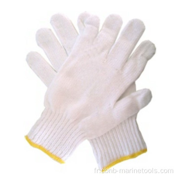 Coton tricoté des gants de travail